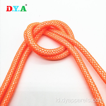 Polyester Mesh Round Dropstrings Cord untuk pakaian garmen